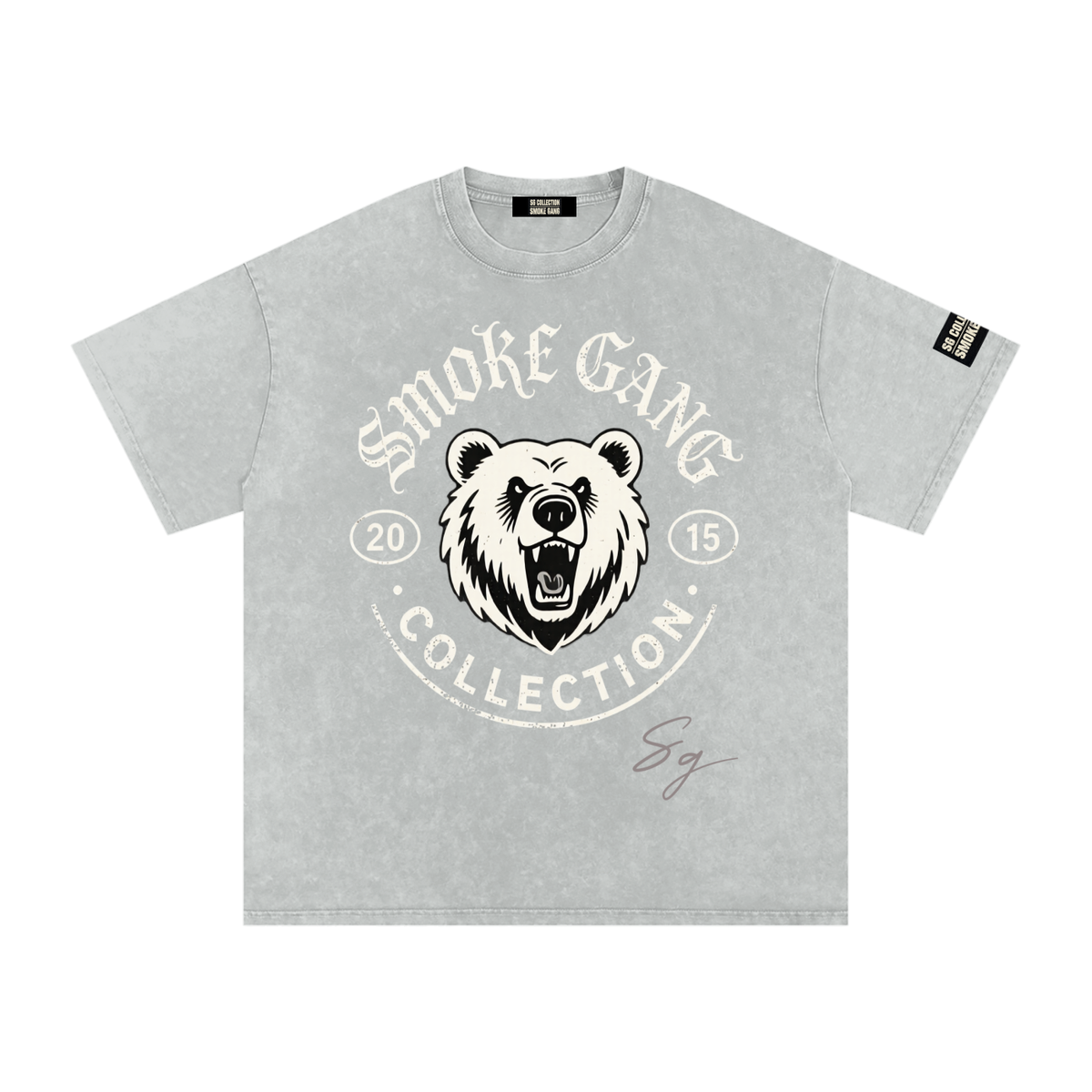 Sg Collection Snow Washed Oversized Cotton T-Shirt