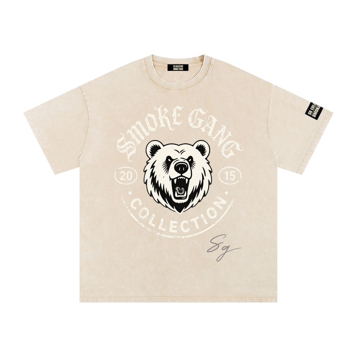 Sg Collection Snow Washed Oversized Cotton T-Shirt