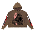Vintage Washed SG Frayed-Hem Hoodie