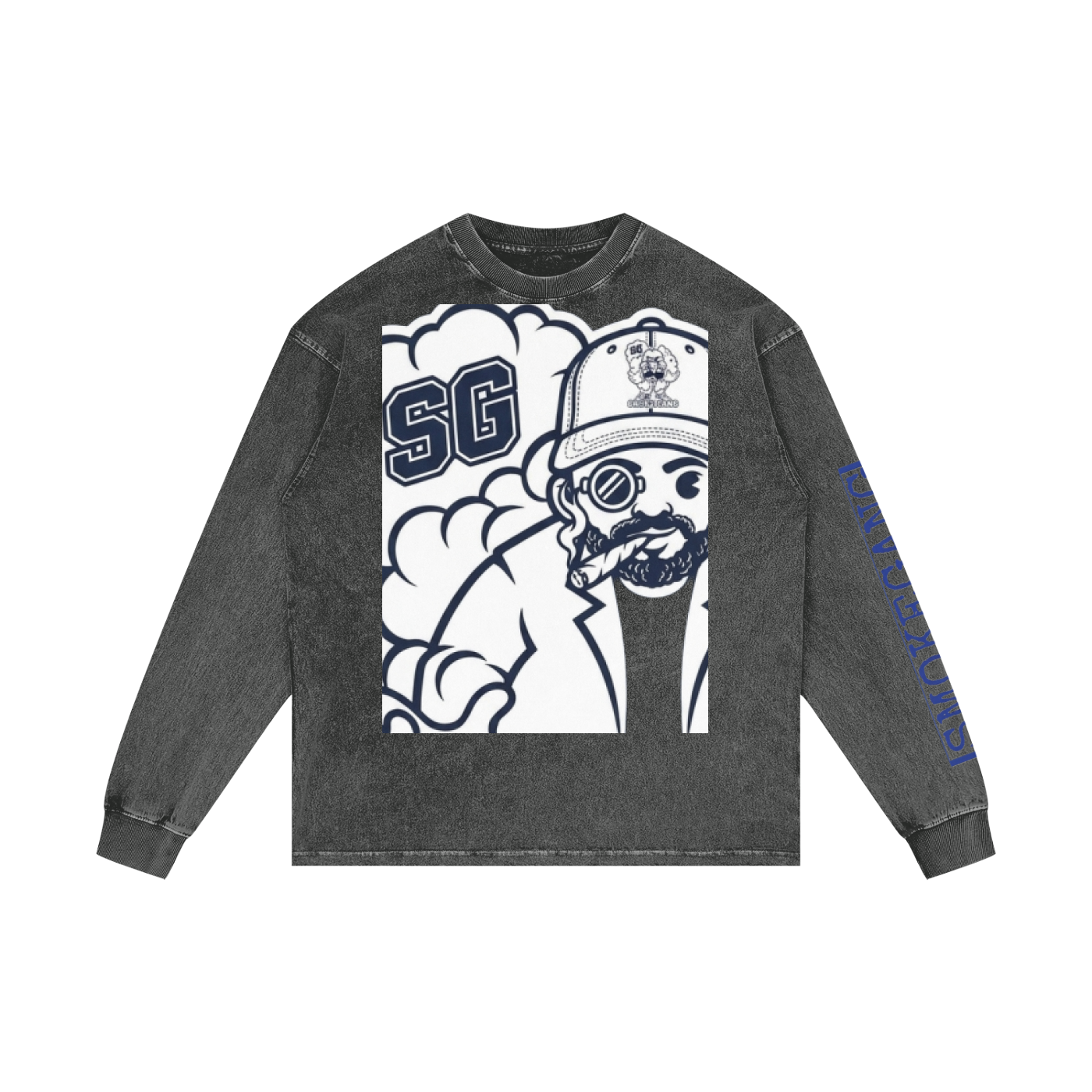 Acid Wash Oversize Long Sleeve T-Shirt