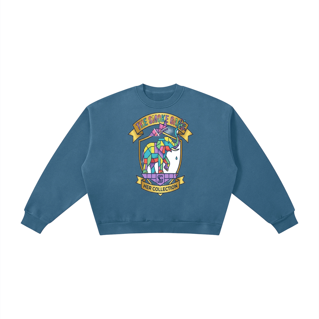 Boxy Fleece Crewneck Sweatshirt