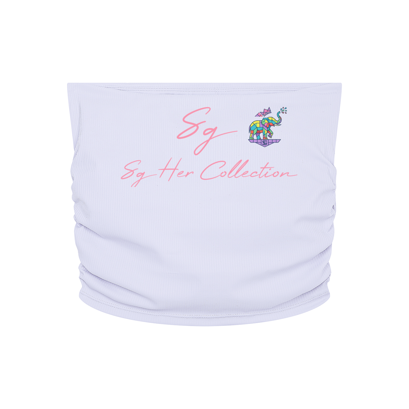 Women’s Ruched Cropped Yoga Tube Top