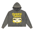 Vintage Washed SG Frayed-Hem Hoodie