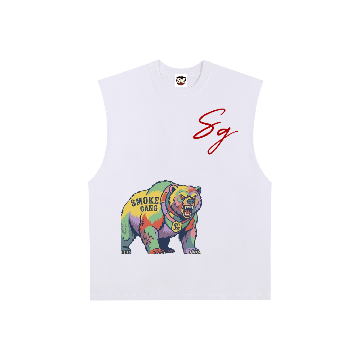 Raw Edge Cotton Tank Top