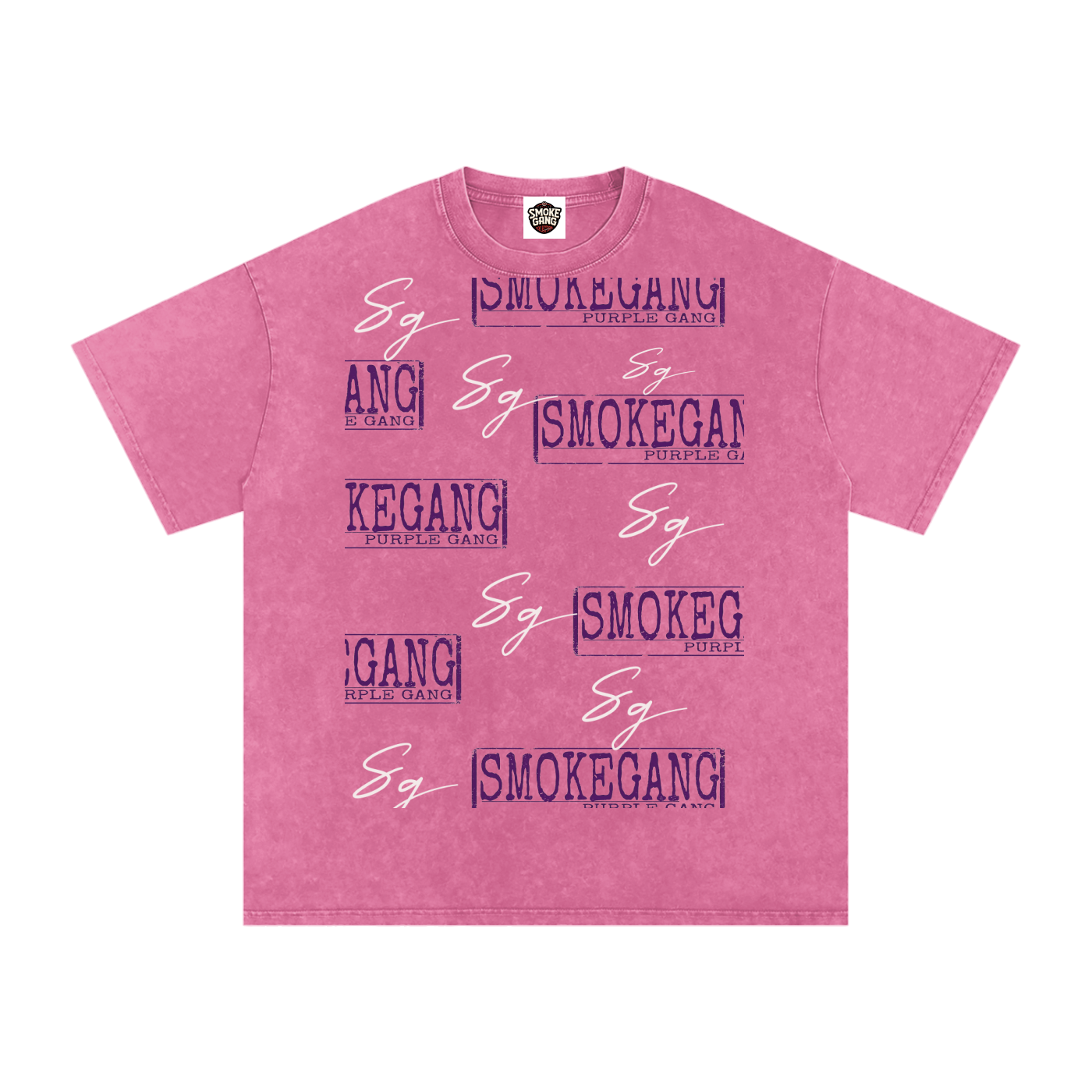 Snow Washed Oversized Cotton T-Shirt