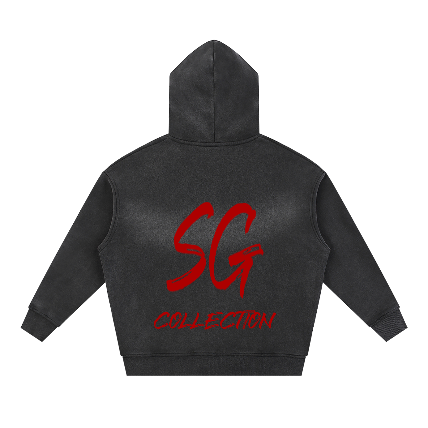Sunfade Two-way Zipper Boxy Fleece Hoodie