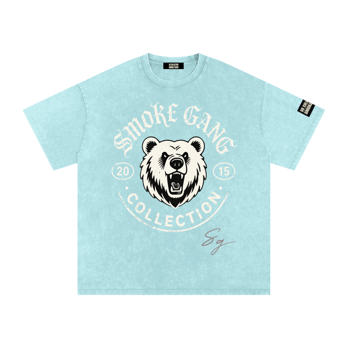 Sg Collection Snow Washed Oversized Cotton T-Shirt