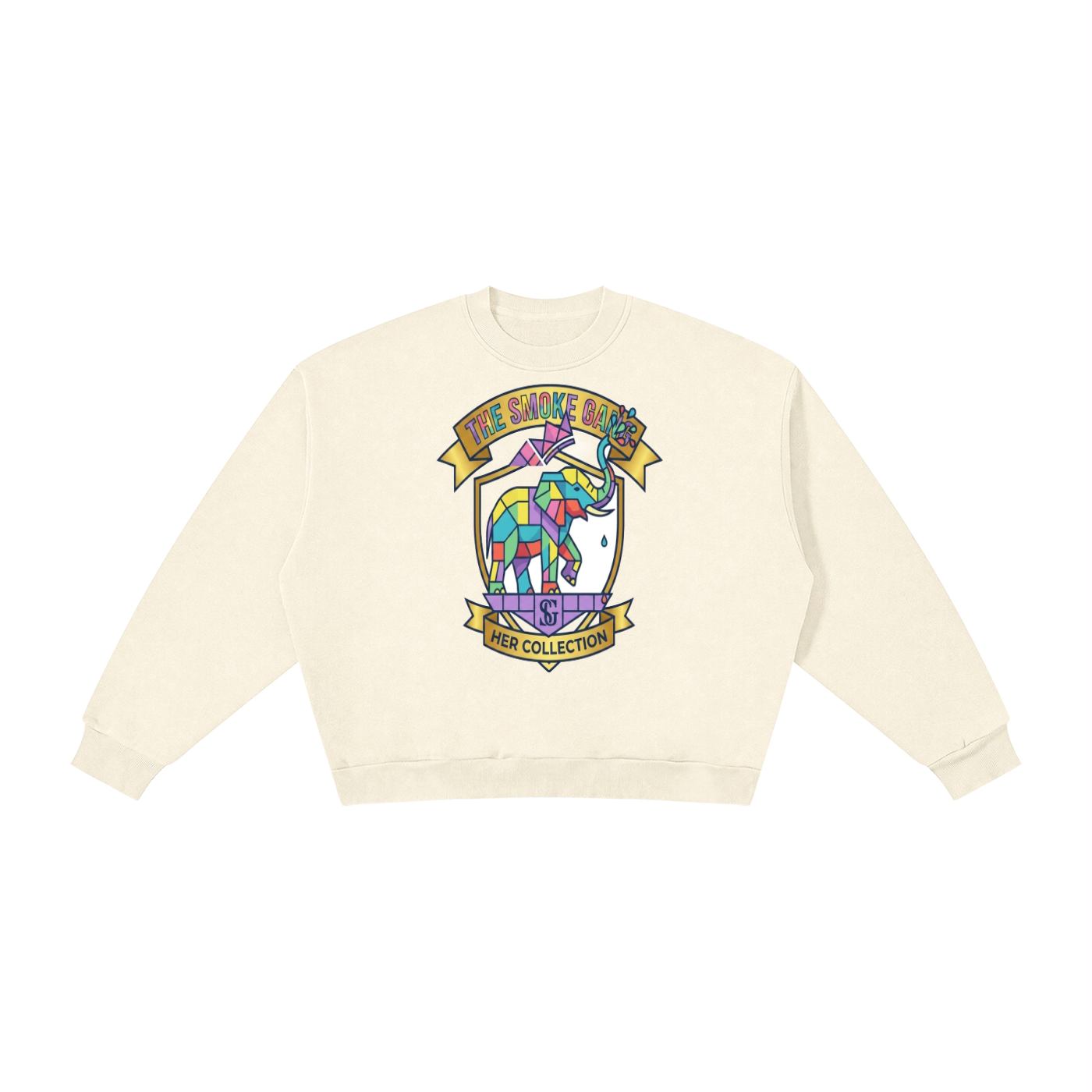 Boxy Fleece Crewneck Sweatshirt