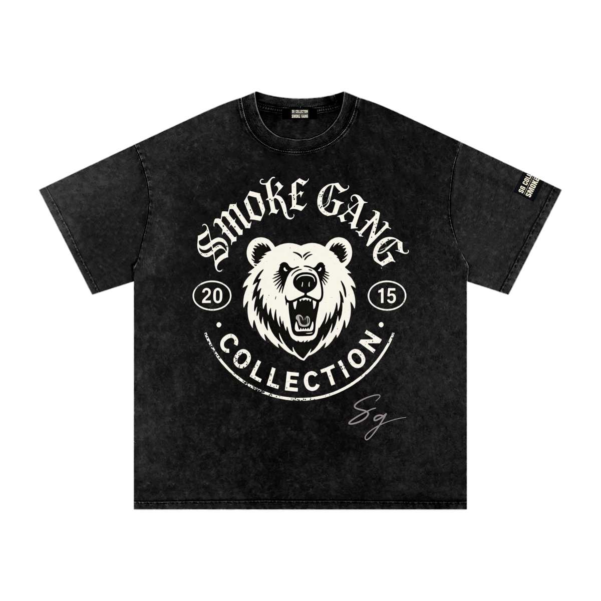 Sg Collection Snow Washed Oversized Cotton T-Shirt