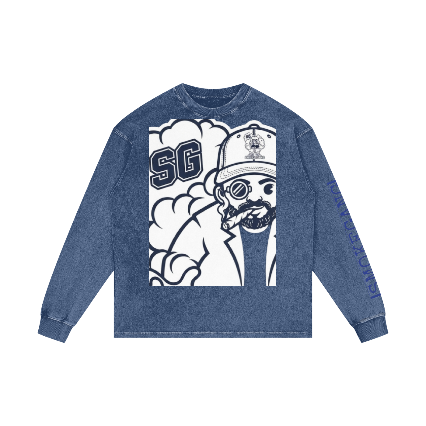 Acid Wash Oversize Long Sleeve T-Shirt