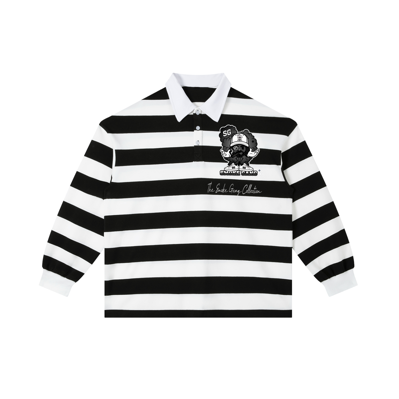 Color Block Stripe Polo Shirt