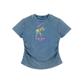 Vintage Washed Bodycon Cotton T-Shirt