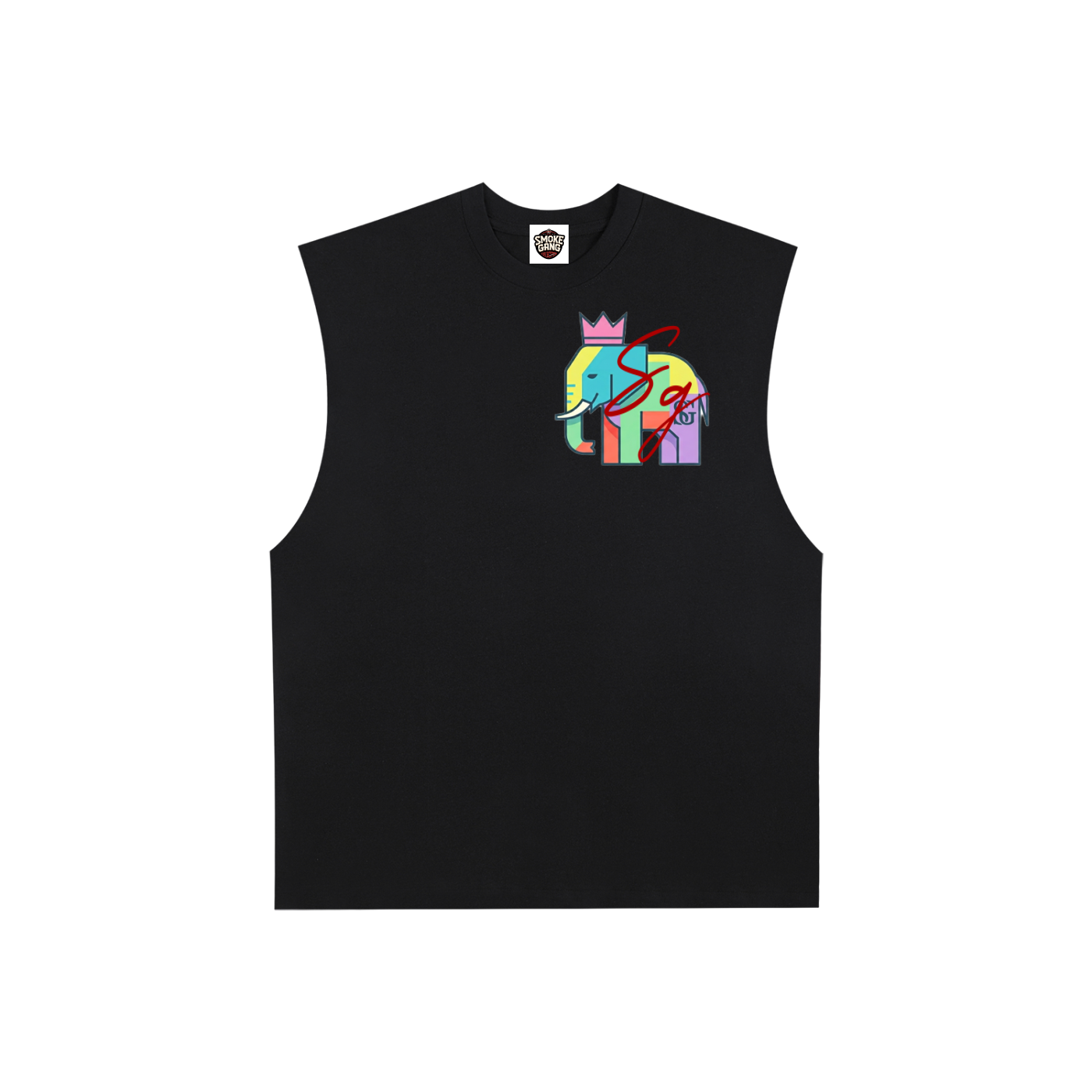 Raw Edge Cotton Tank Top