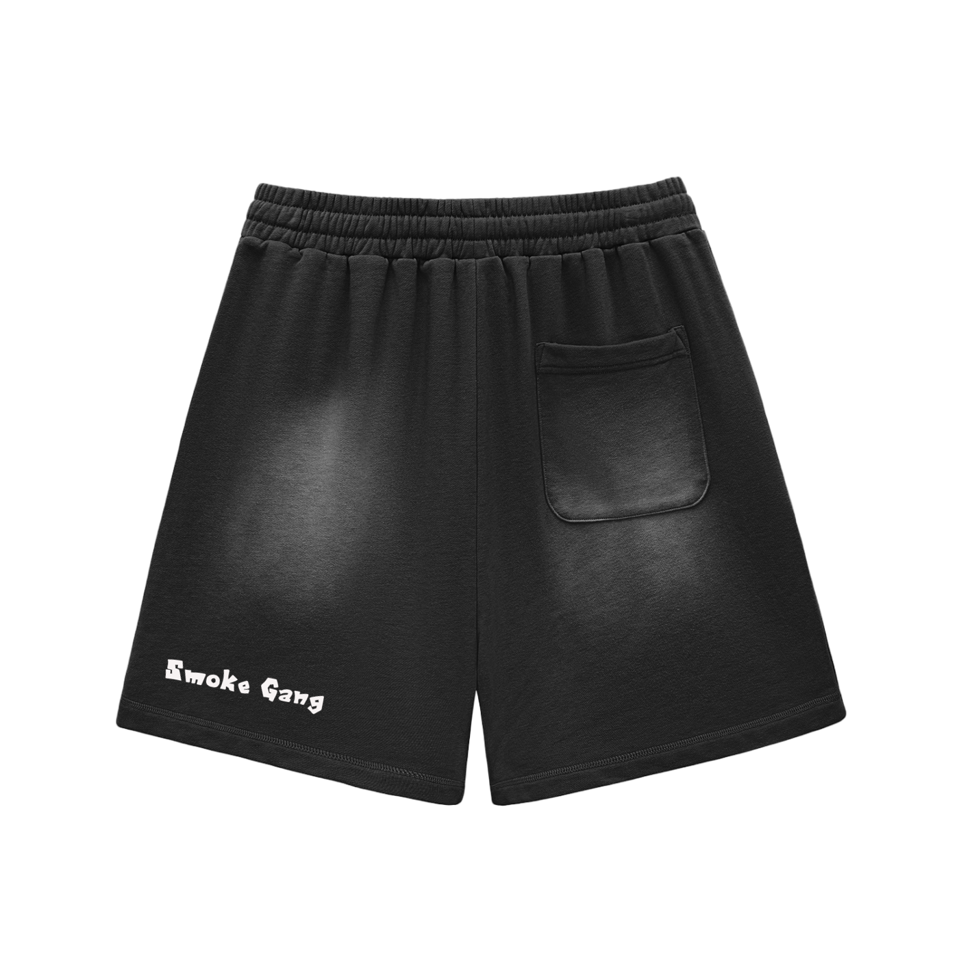 Sun Fade Raw Edge Cotton Shorts