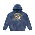 Unisex Sunfade Frayed Fleece Hoodie