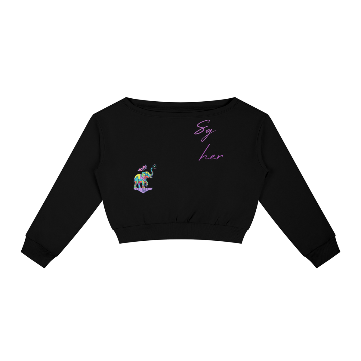 Women's Off-Shoulder Sweatshirt