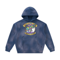 Unisex Sunfade Frayed Fleece Hoodie