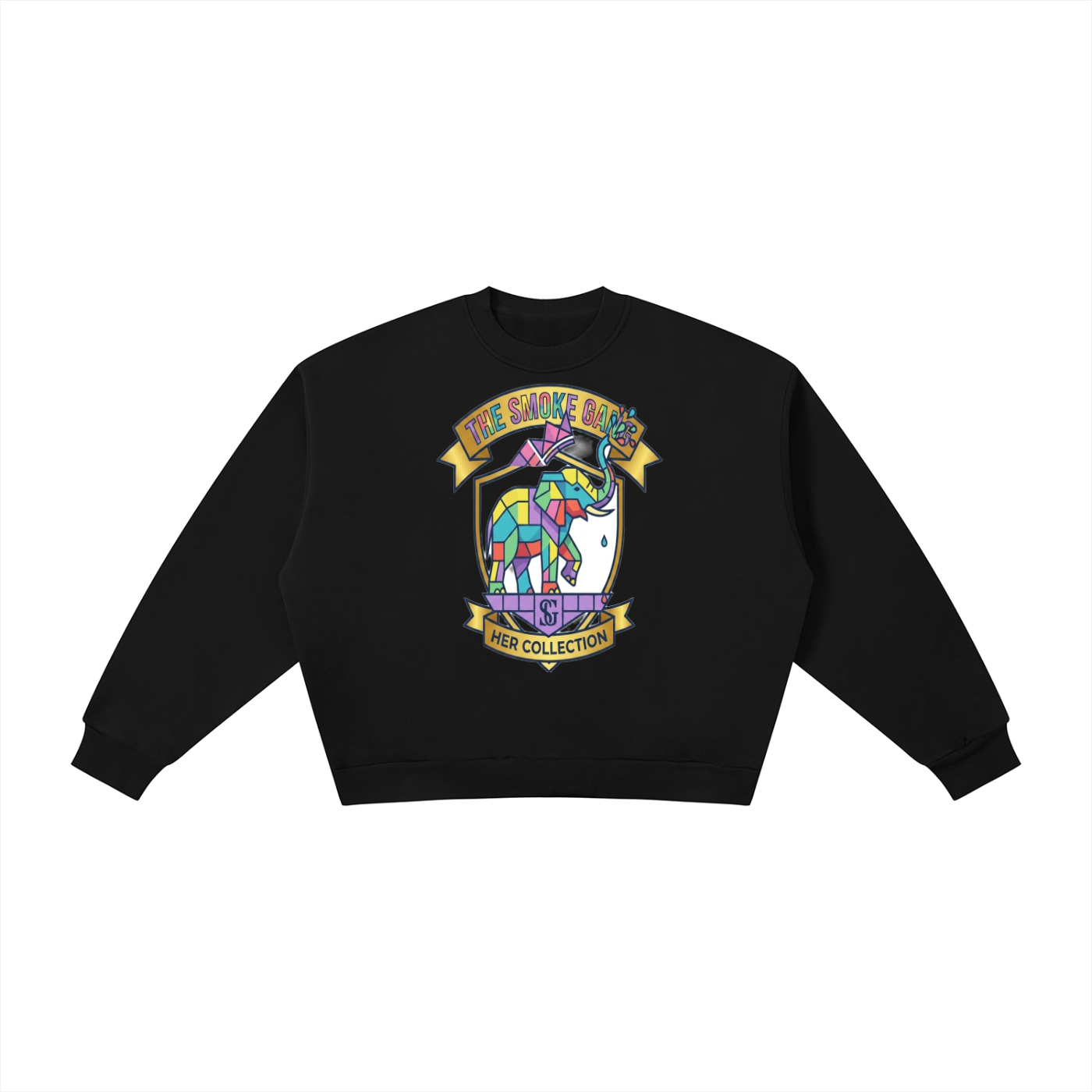 Boxy Fleece Crewneck Sweatshirt