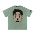 Snow Washed SmokeGang Oversized Cotton T-Shirt