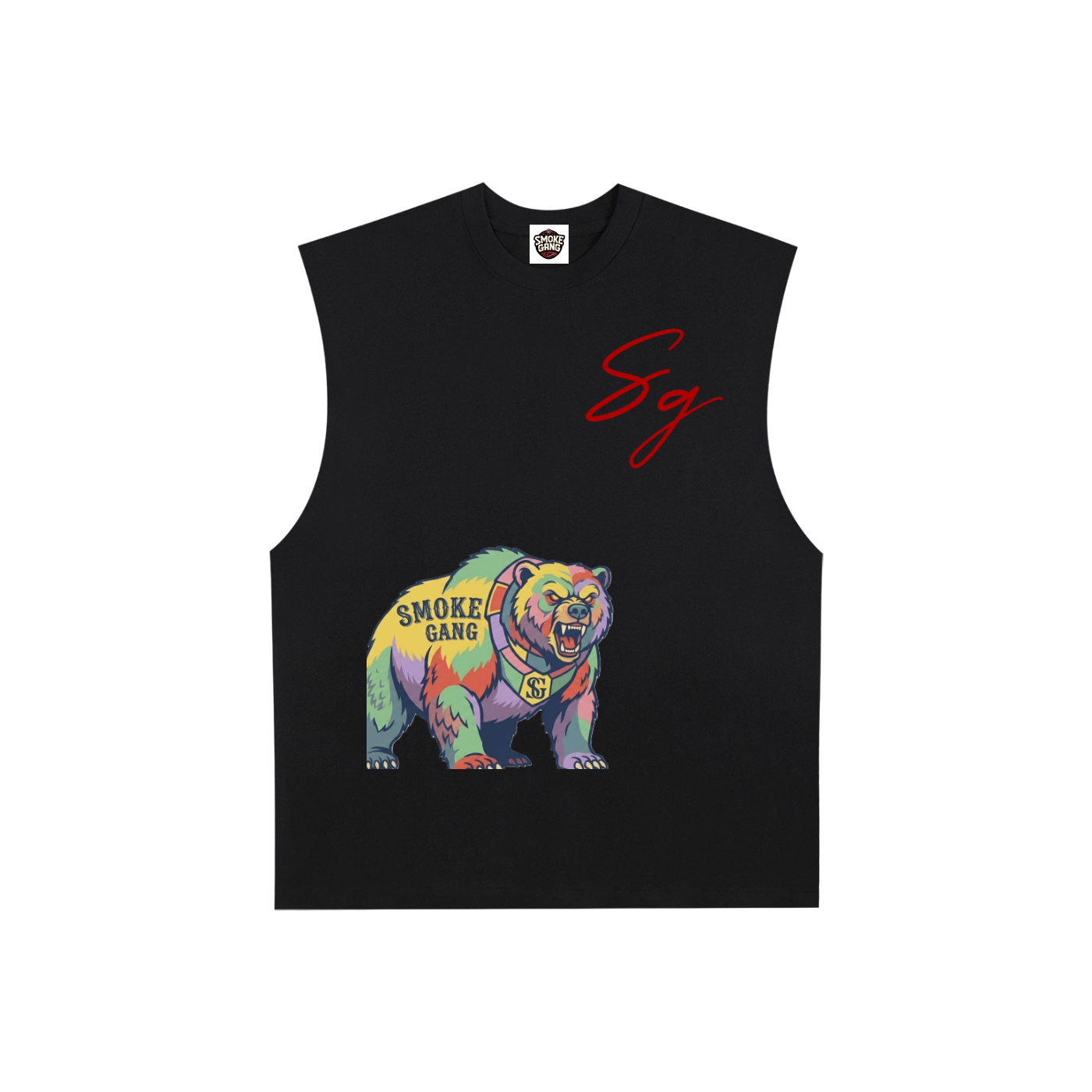 Raw Edge Cotton Tank Top