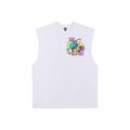 Raw Edge Cotton Tank Top