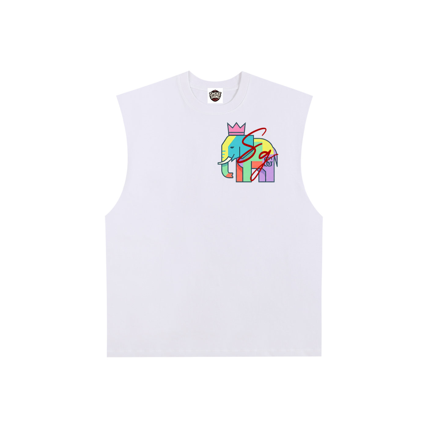 Raw Edge Cotton Tank Top