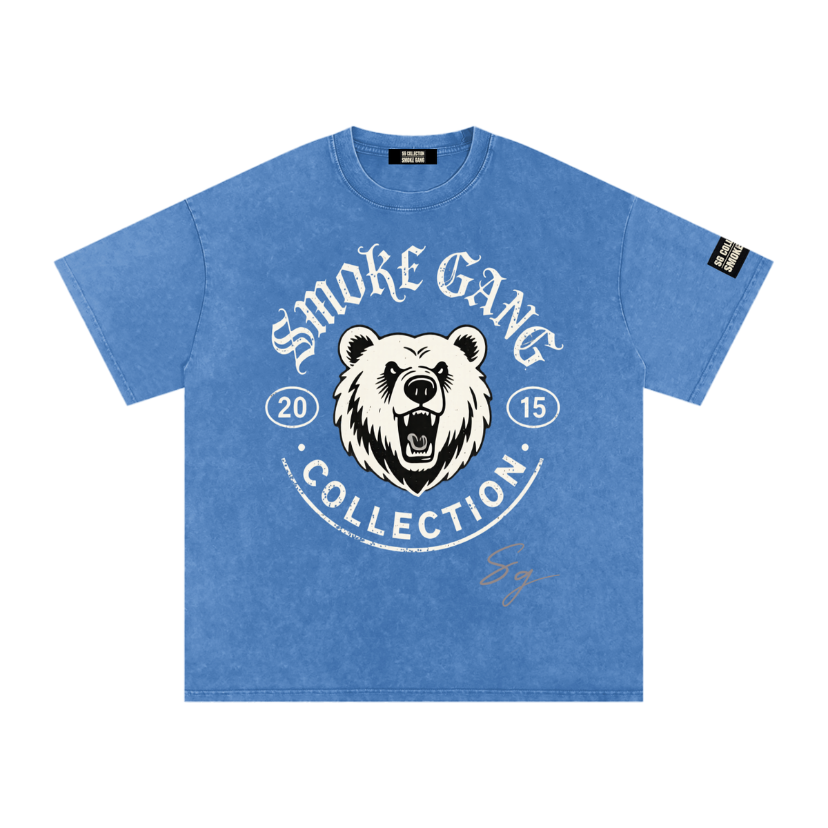 Sg Collection Snow Washed Oversized Cotton T-Shirt