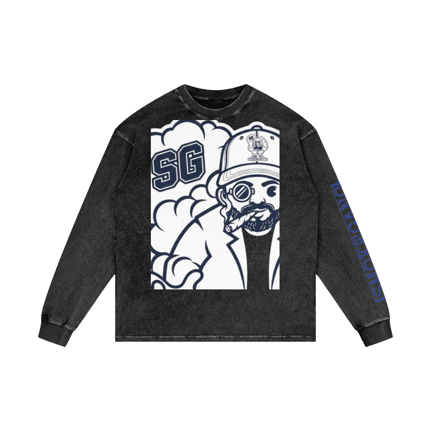 Acid Wash Oversize Long Sleeve T-Shirt