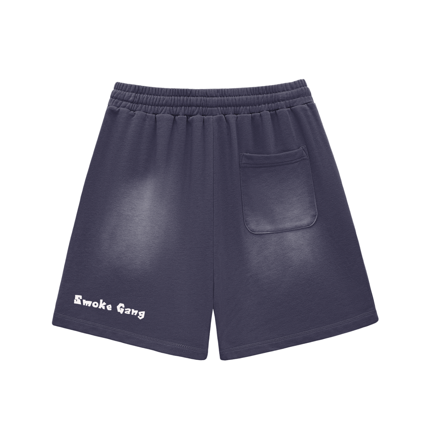 Sun Fade Raw Edge Cotton Shorts