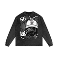 Acid Wash Oversize Long Sleeve T-Shirt