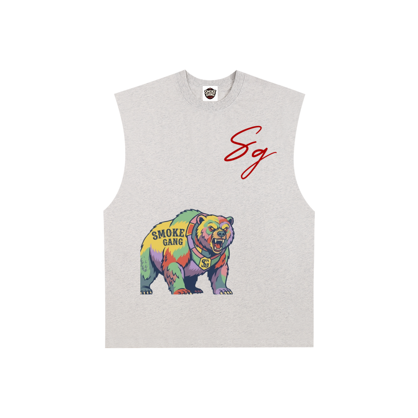 Raw Edge Cotton Tank Top