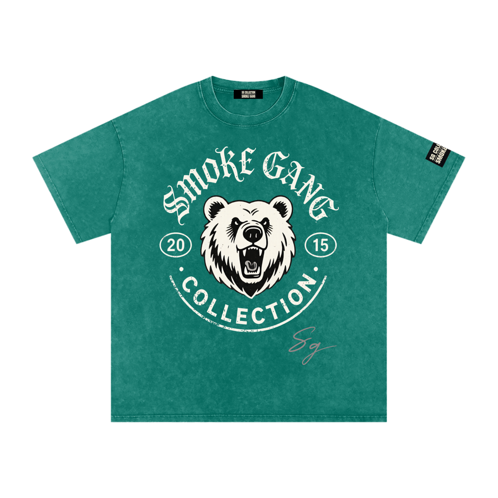 Sg Collection Snow Washed Oversized Cotton T-Shirt