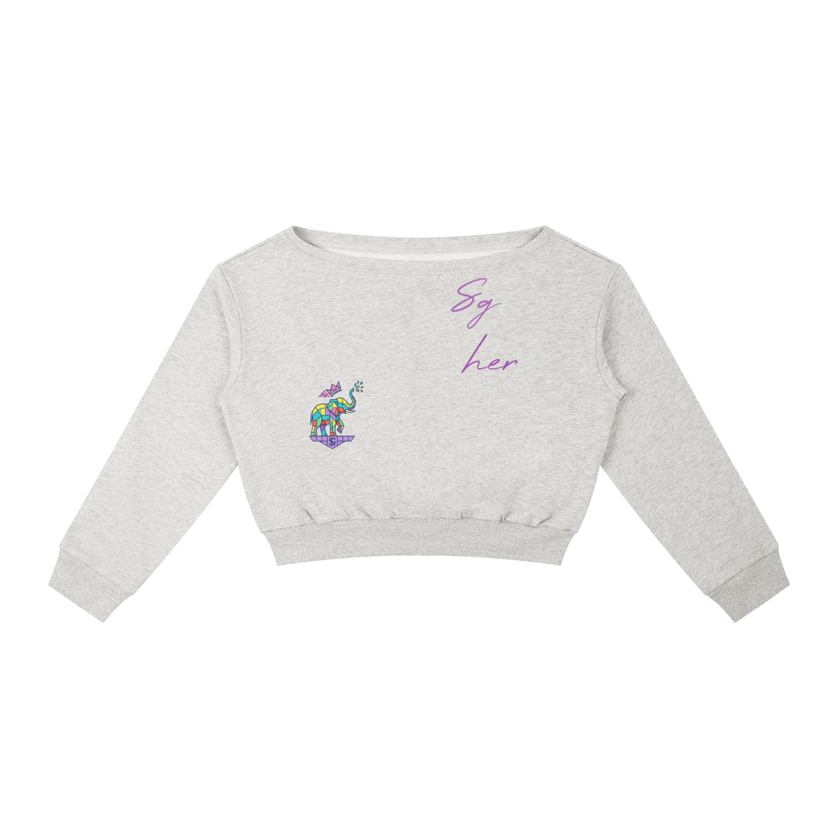 Women's Off-Shoulder Sweatshirt