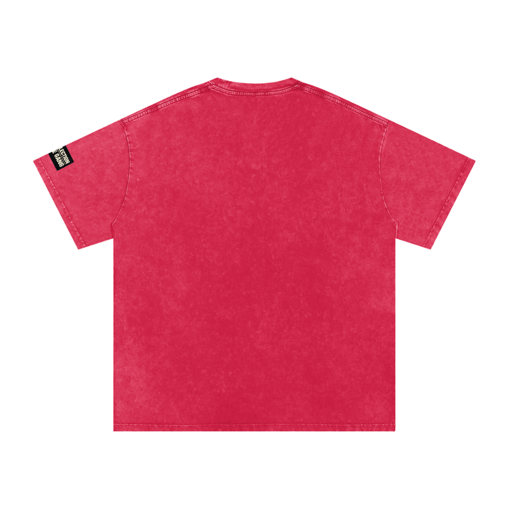 Snow Washed SmokeGang Oversized Cotton T-Shirt
